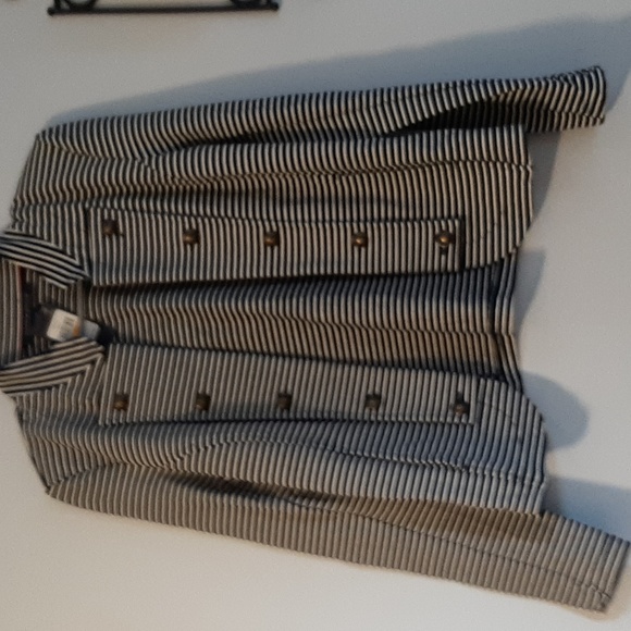 Tommy Hilfiger Jackets & Blazers - Navy & White striped blazer with shoulder pads
